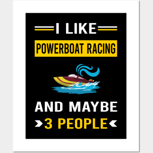 3 People Powerboat Racing Race Powerboats Posters and Art